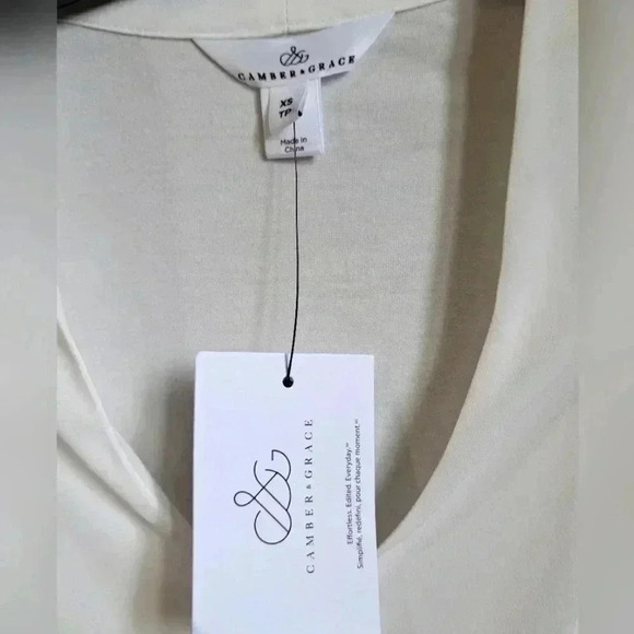 ❤️ NWT Camber & Grace Ivory Sleeveless  Blouse - Picture 4 of 11